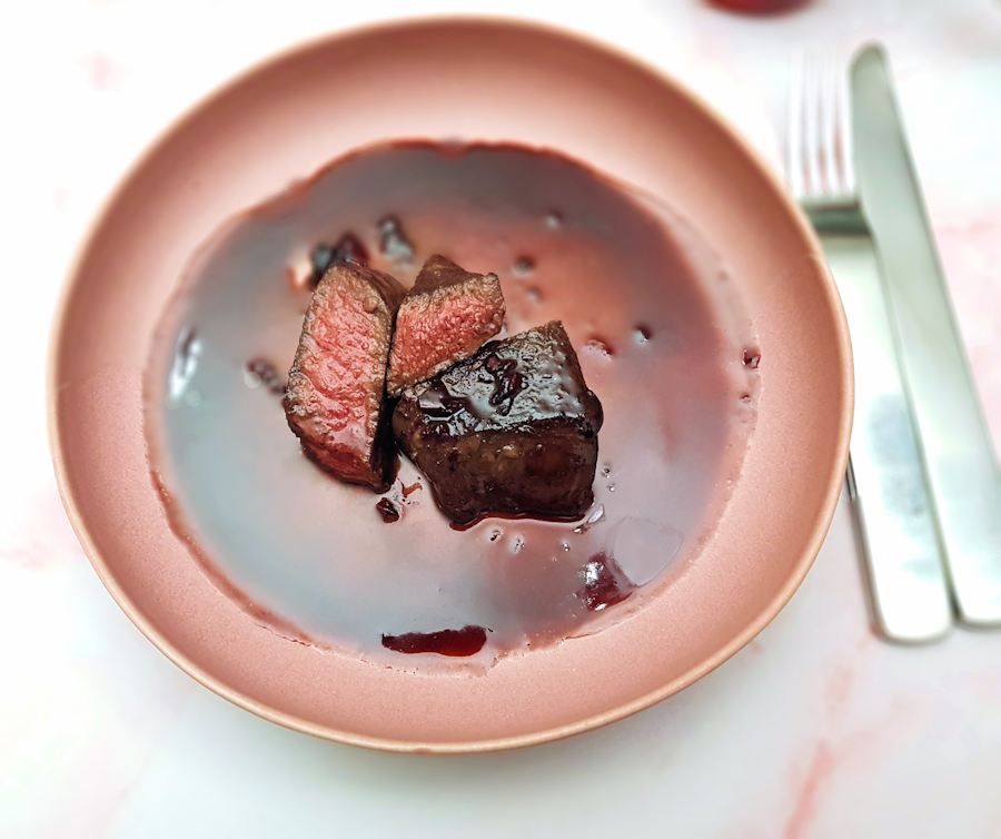 Venison Steaks With Red Sauce Recipe Cuisine Fiend